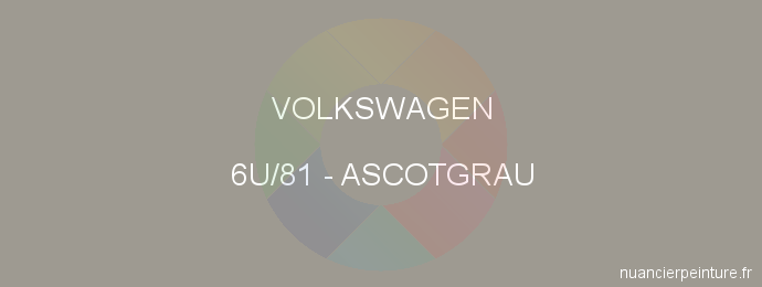 Peinture Volkswagen 6U/81 Ascotgrau