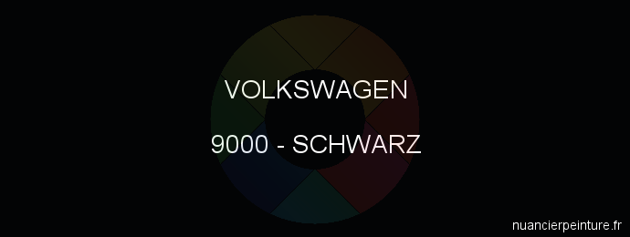 Peinture Volkswagen 9000 Schwarz