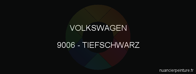 Peinture Volkswagen 9006 Tiefschwarz
