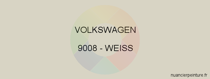 Peinture Volkswagen 9008 Weiss