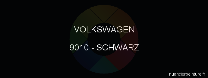 Peinture Volkswagen 9010 Schwarz