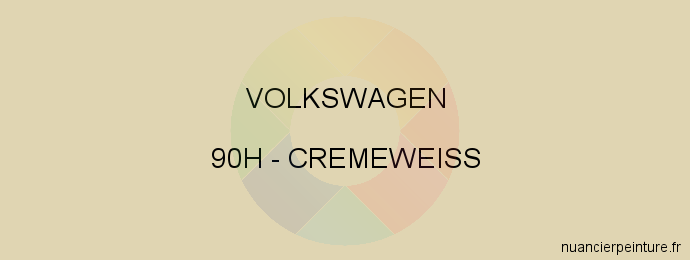 Peinture Volkswagen 90H Cremeweiss