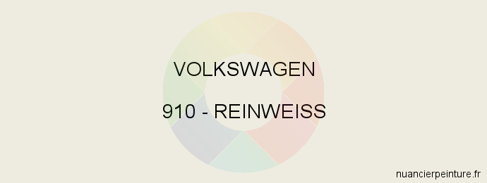 Peinture Volkswagen 910 Reinweiss