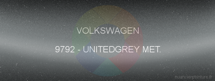 Peinture Volkswagen 9792 Unitedgrey Met.