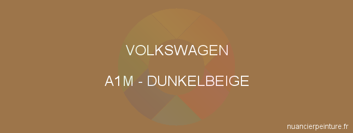 Peinture Volkswagen A1M Dunkelbeige