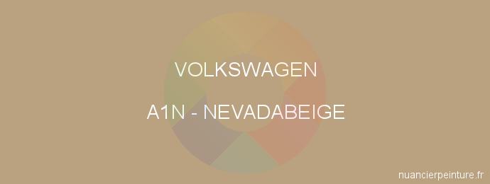 Peinture Volkswagen A1N Nevadabeige