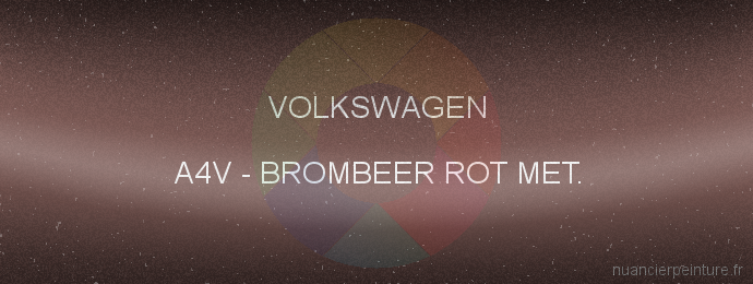 Peinture Volkswagen A4V Brombeer Rot Met.