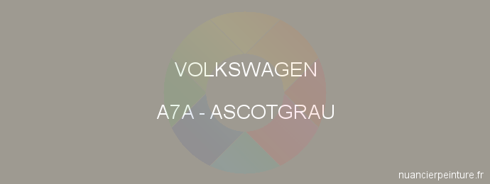 Peinture Volkswagen A7A Ascotgrau