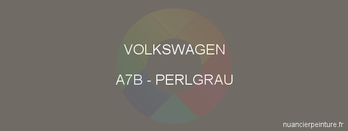 Peinture Volkswagen A7B Perlgrau