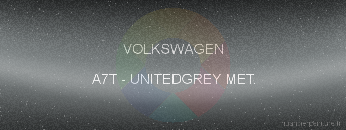 Peinture Volkswagen A7T Unitedgrey Met.
