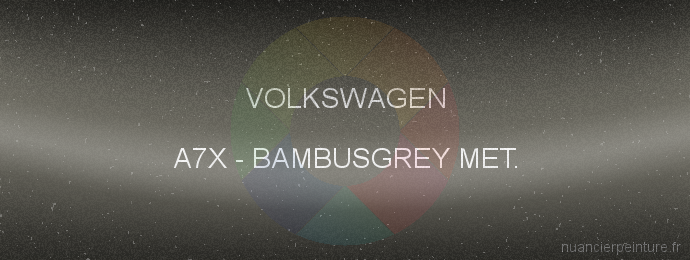 Peinture Volkswagen A7X Bambusgrey Met.
