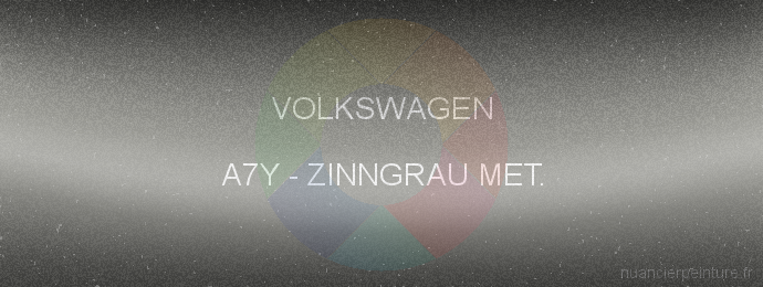 Peinture Volkswagen A7Y Zinngrau Met.