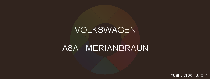 Peinture Volkswagen A8A Merianbraun