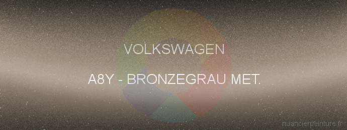 Peinture Volkswagen A8Y Bronzegrau Met.