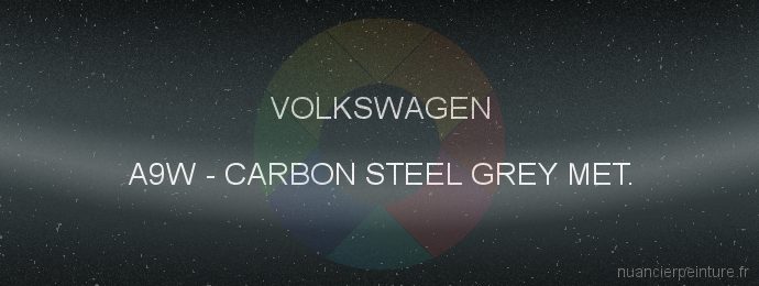 Peinture Volkswagen A9W Carbon Steel Grey Met.