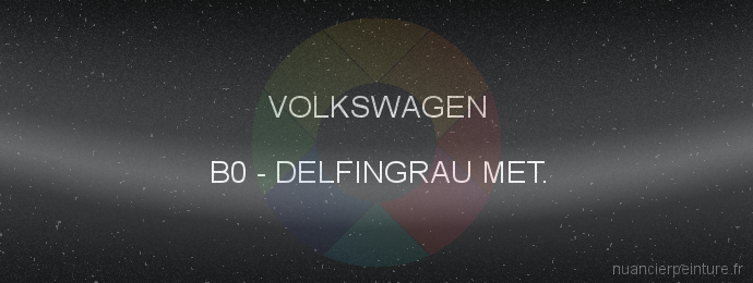 Peinture Volkswagen B0 Delfingrau Met.