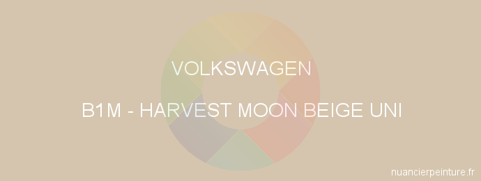 Peinture Volkswagen B1M Harvest Moon Beige Uni