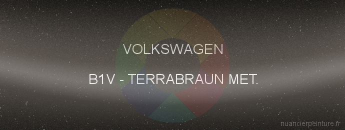 Peinture Volkswagen B1V Terrabraun Met.