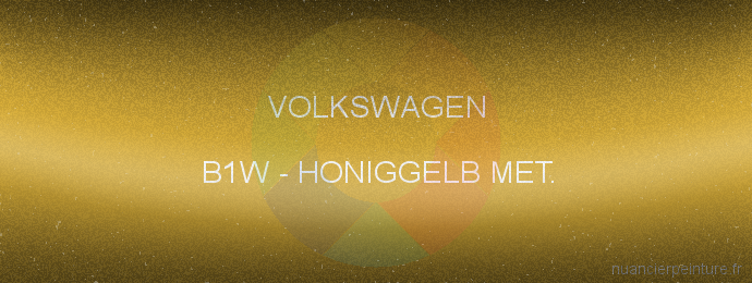 Peinture Volkswagen B1W Honiggelb Met.