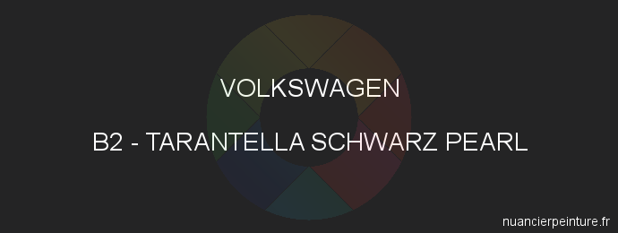 Peinture Volkswagen B2 Tarantella Schwarz Pearl