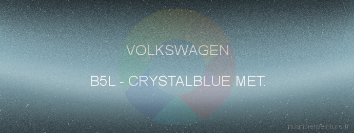 Peinture Volkswagen B5L Crystalblue Met.