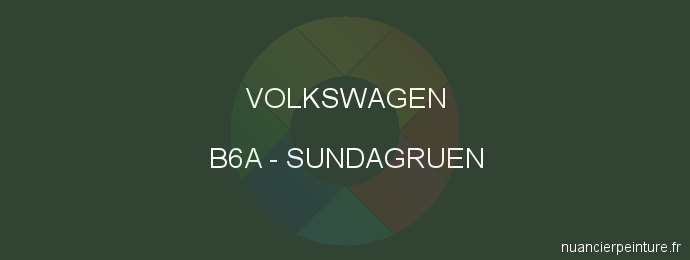 Peinture Volkswagen B6A Sundagruen