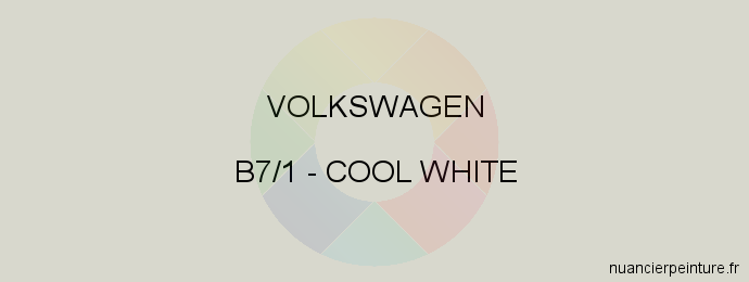 Peinture Volkswagen B7/1 Cool White