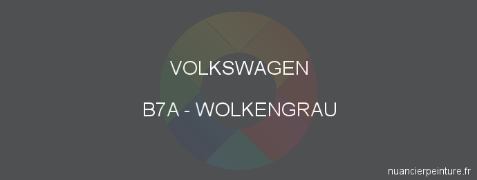 Peinture Volkswagen B7A Wolkengrau
