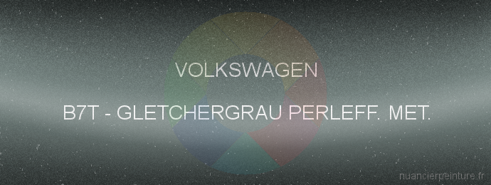 Peinture Volkswagen B7T Gletchergrau Perleff. Met.