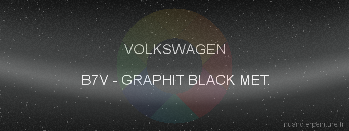 Peinture Volkswagen B7V Graphit Black Met.
