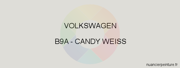 Peinture Volkswagen B9A Candy Weiss