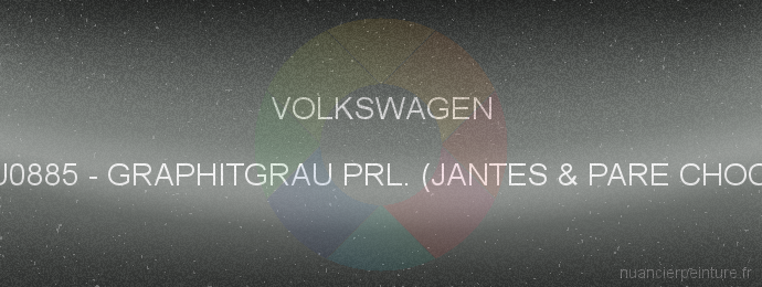 Peinture Volkswagen BU0885 Graphitgrau Prl. (jantes & Pare Chocs)