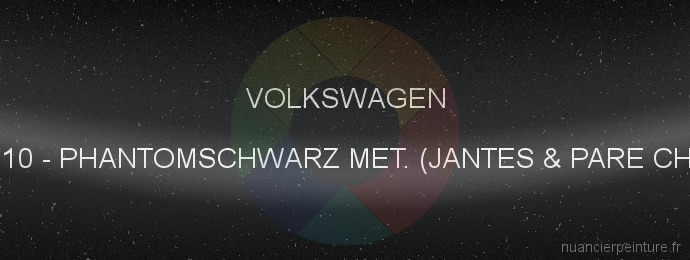 Peinture Volkswagen BU0910 Phantomschwarz Met. (jantes & Pare Chocs)