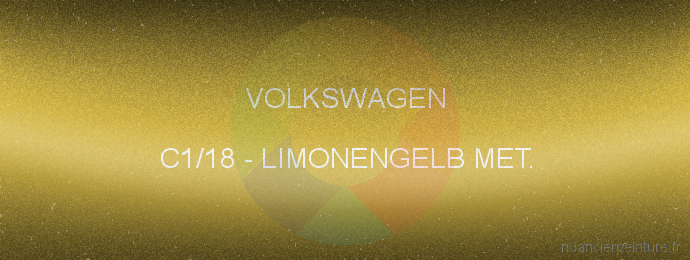 Peinture Volkswagen C1/18 Limonengelb Met.