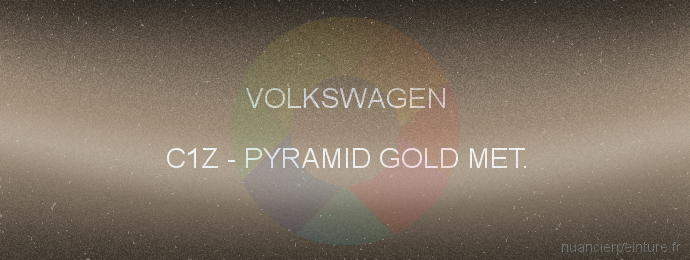 Peinture Volkswagen C1Z Pyramid Gold Met.