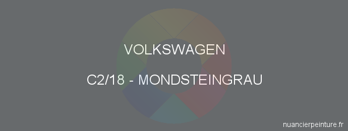 Peinture Volkswagen C2/18 Mondsteingrau