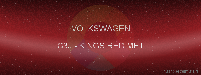 Peinture Volkswagen C3J Kings Red Met.