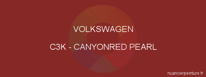 Peinture Volkswagen C3K Canyonred Pearl