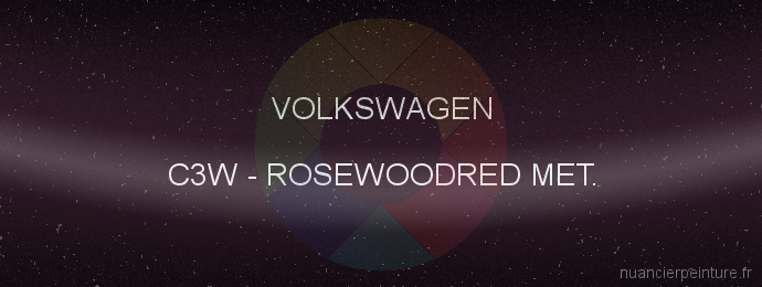 Peinture Volkswagen C3W Rosewoodred Met.