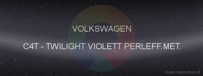 Peinture Volkswagen C4T Twilight Violett Perleff.met.