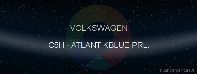 Peinture Volkswagen C5H Atlantikblue Prl.