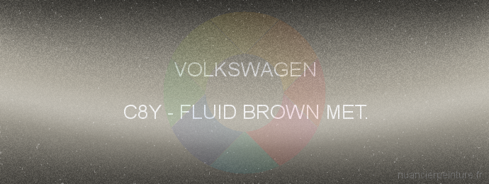 Peinture Volkswagen C8Y Fluid Brown Met.