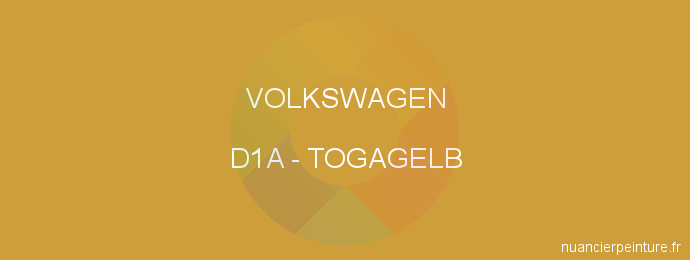 Peinture Volkswagen D1A Togagelb