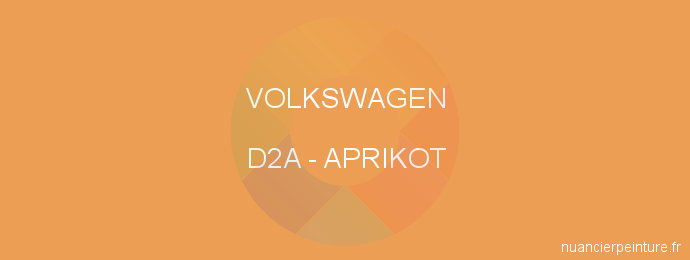 Peinture Volkswagen D2A Aprikot