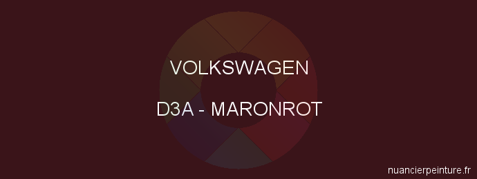 Peinture Volkswagen D3A Maronrot