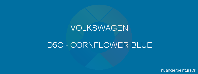 Peinture Volkswagen D5C Cornflower Blue