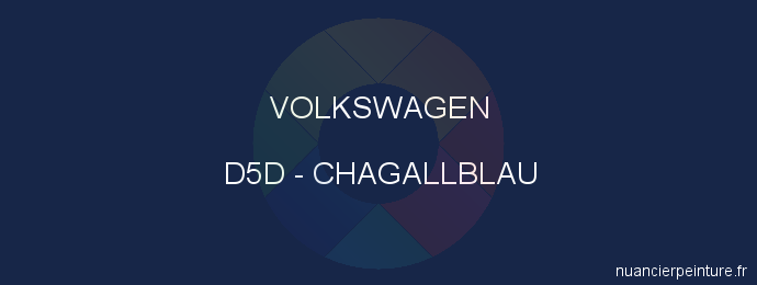 Peinture Volkswagen D5D Chagallblau