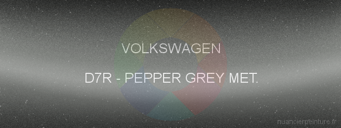 Peinture Volkswagen D7R Pepper Grey Met.