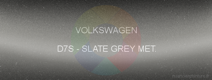 Peinture Volkswagen D7S Slate Grey Met.