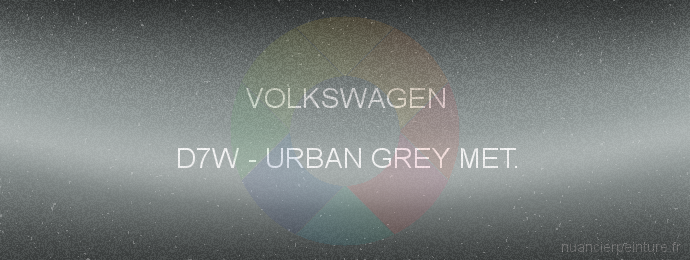 Peinture Volkswagen D7W Urban Grey Met.